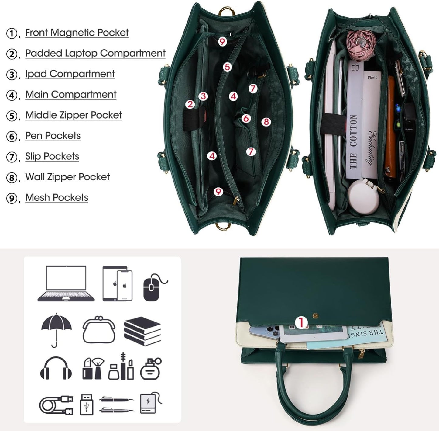 MEBAL BAG + POUCH + WALLET