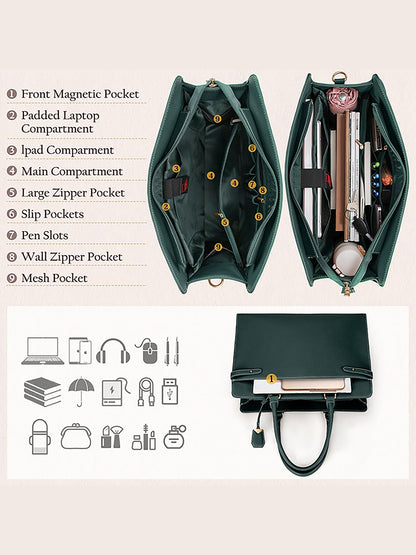 AQUA TOTE BAG + WALLET