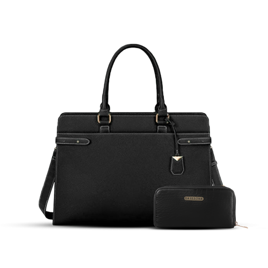 AQUA TOTE BAG + WALLET