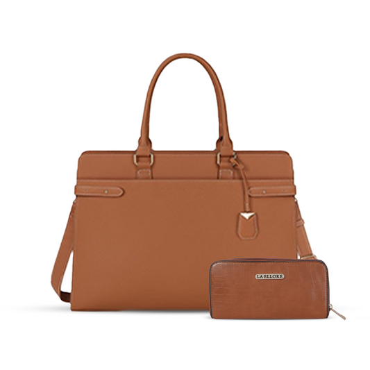 AQUA TOTE BAG + WALLET