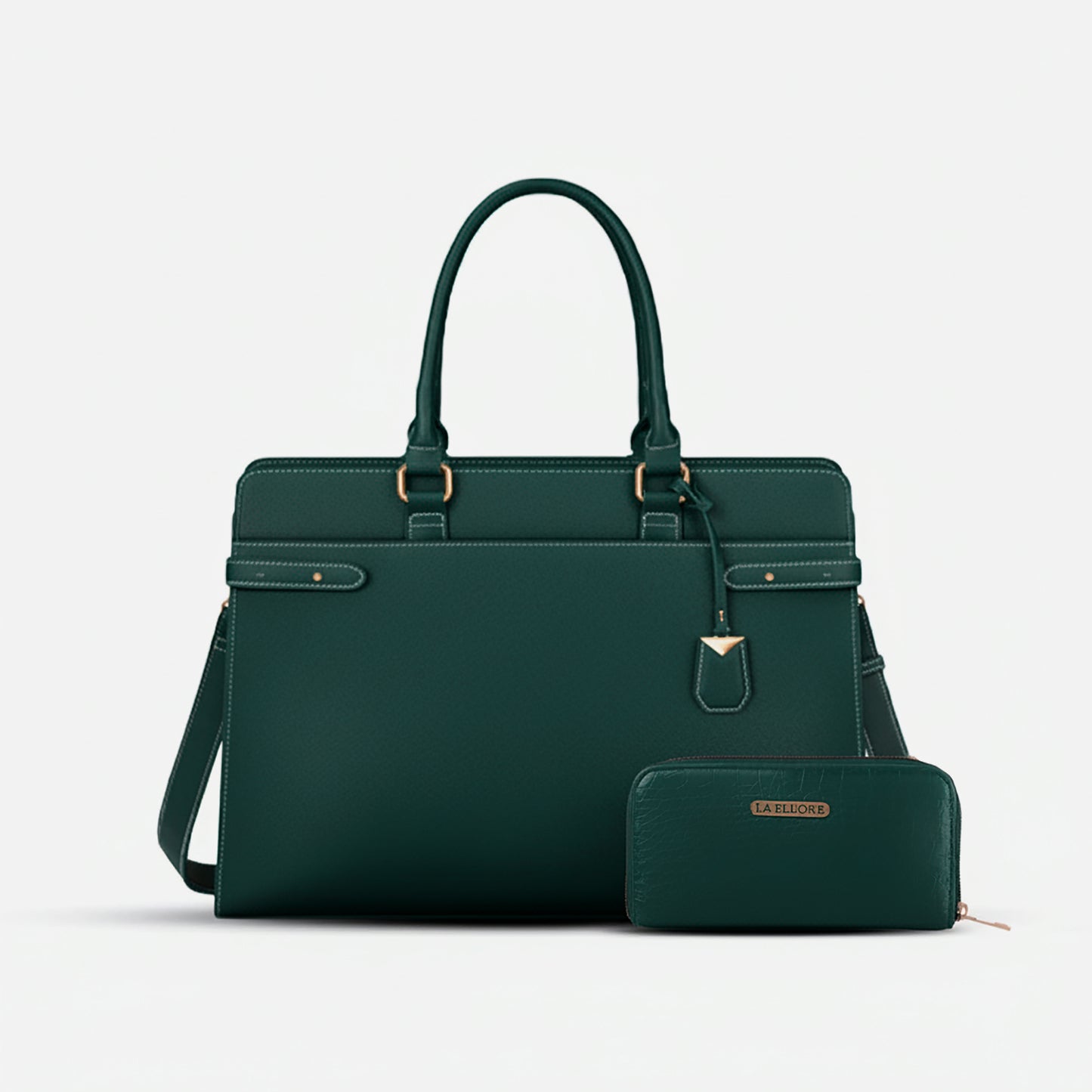 AQUA TOTE BAG + WALLET