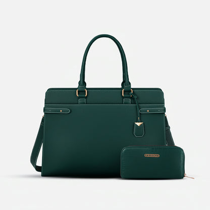 AQUA TOTE BAG + WALLET